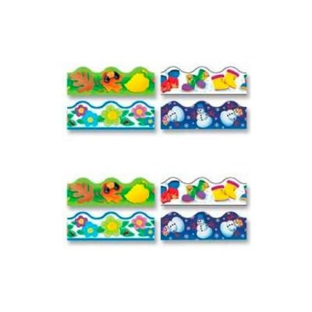 TREND ENTERPRISES Trend® Four Seasons Terrific Trimmers Variety Pack, 156' Long, 1 Pack 92914